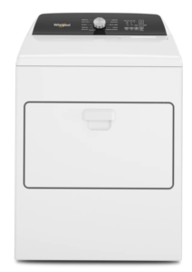 Whirlpool electric dryer Matyag WED5010LW front view, white color